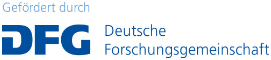 Logo: Gefördert durch DFG
